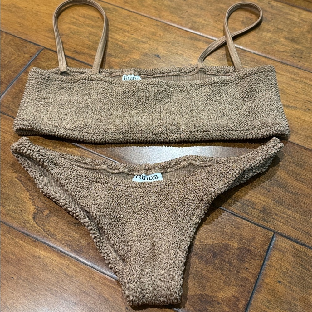 Hunza G Brown Bandeau Intimates & Sleepwear